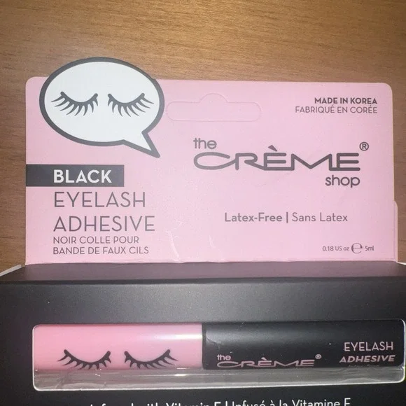 NEW‎ The Creme Shop Black Eyelash Adhesive Latex Free Vitamin E LOT OF 2 - Picture 2 of 4